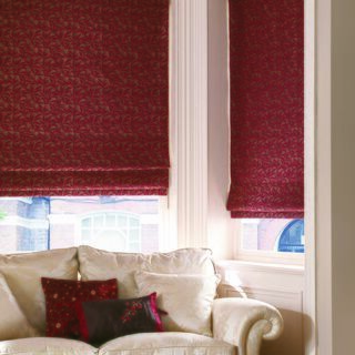 roman blinds for bay windows