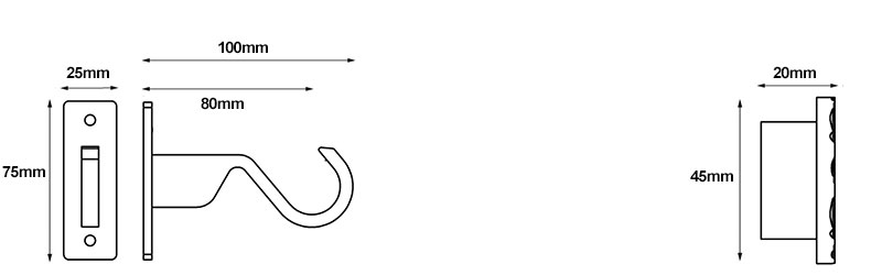 Hallis Hudson Arc Hammered Disc Line Drawings
