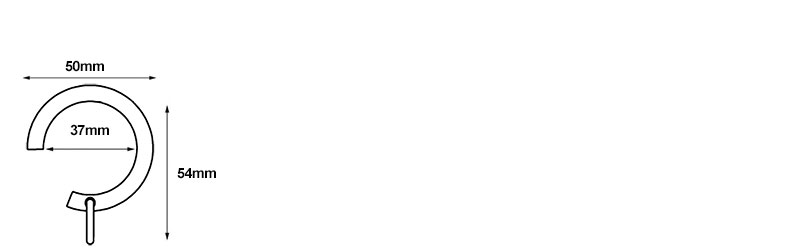 Hallis Hudson Arc Passing Rings Dimentions
