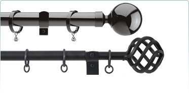 Metal Curtain Poles Polesandblinds Com
